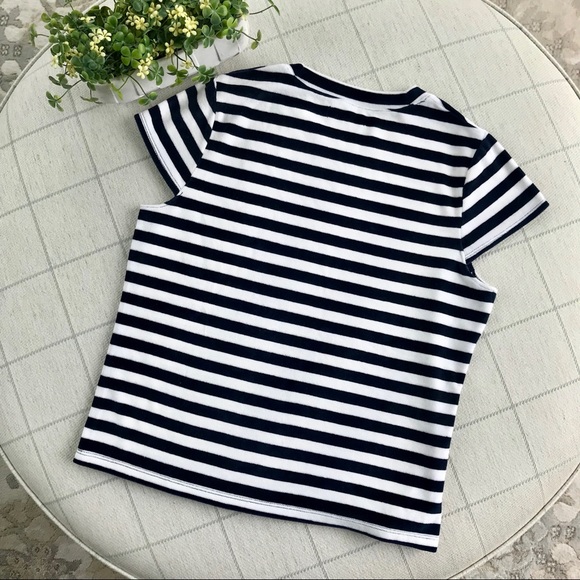 {Madewell} Velvet Velour Striped Top - Picture 6 of 8